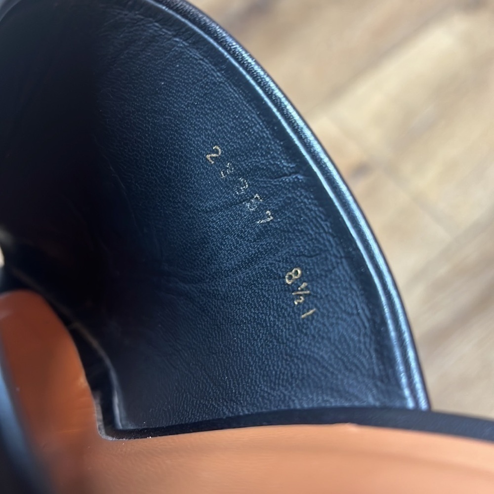 Neous Cerato Black Leather Heeled Sandals Size 38 1/2/8US - Picture 7 of 11